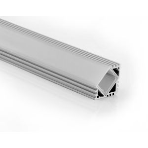 90 Degrees 2.5m 3m IP65 Triangle Frosted LED Channel for corner led aluminum