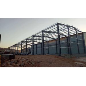 Buy cheap Industrial Shed Iso Passed Steel Structure Building Rockwool Sandwich Panel from wholesalers