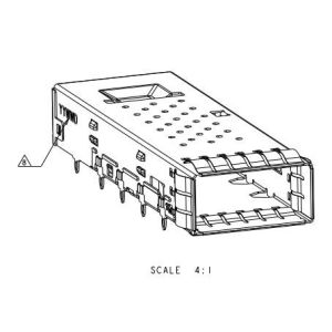 Buy cheap Right Angle Through Hole QSFP28 Cage Connector 2170703-5 from wholesalers