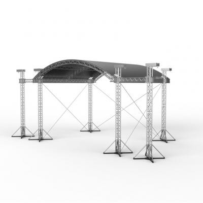 Buy cheap Aluminum stage arch lighting truss display black or customized aluminum Alloy 6082-T6/6061-T6 from wholesalers