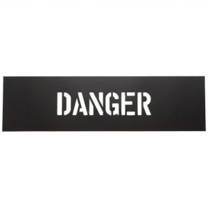 Buy cheap PVC Custom Letter Stencil Message for Public Place Black from wholesalers