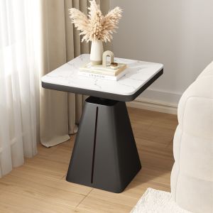 Buy cheap Square Marble End Table With Smooth Surface NO Storage product
