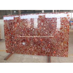 Buy cheap Red Agate Semiprecious Stone Slab from wholesalers