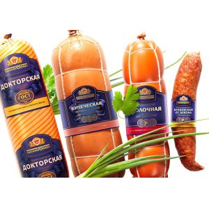 Polyamide Sausage Casing 75mm Width Custom Logo Flexography Printing Sausage