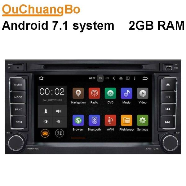 Ouchuangbo 7 inch gps nav radio player for Volkswagen Touareg 2002-2010 suppor