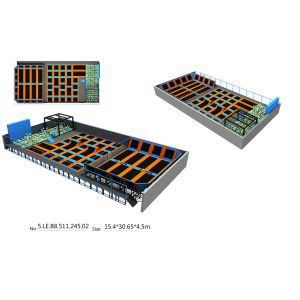 Buy cheap 472M2 Young Challenge Myself Ninja Warrior Adventure Trampoline Park Indoor Playground Trampoline Park Equipment from wholesalers