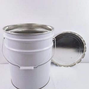 Buy cheap Customized Tinplate Pails Bucket With CMYK Logo And Metal Handle product