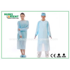 Buy cheap Apron Style Neck Disposable Medical CPE Gown With Thumb Cuffs from wholesalers