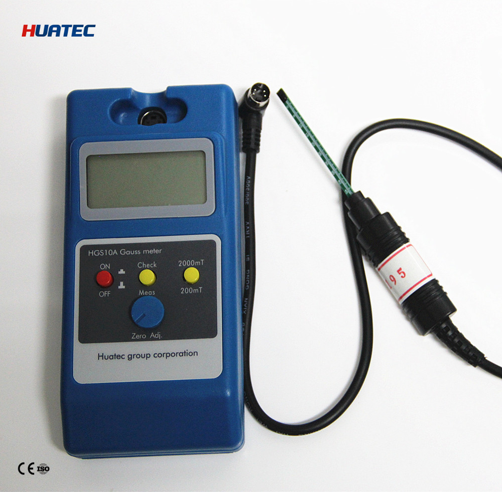 Mag Particle Testing Equipment / Machine , Digital Handheld Gauss Meter HGS 10A