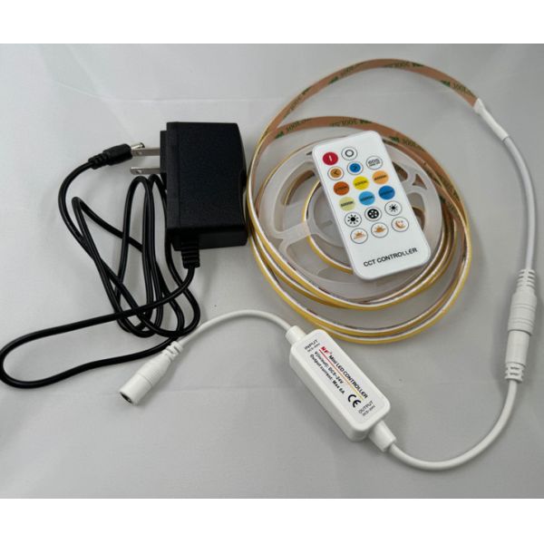DC12V/24V Input Voltage LED Strip Kit with Dimmable COB Lights and Smart Driver