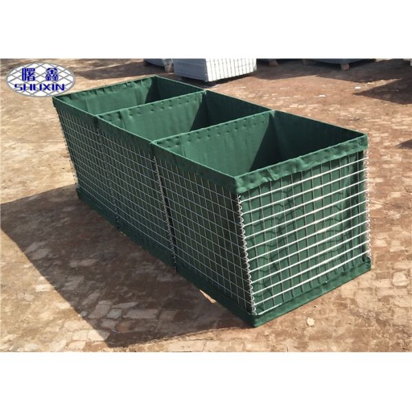 Quality Galvanized Gabion Box Geotextile Lined Feature For Preventing Explosion for sale