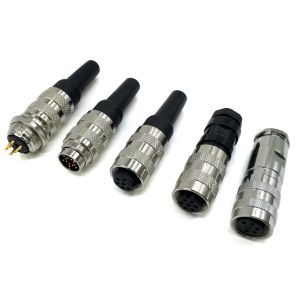 IP68 IP67 socket Panel mount M12 M16 AISG 5 pin solder type circular connector