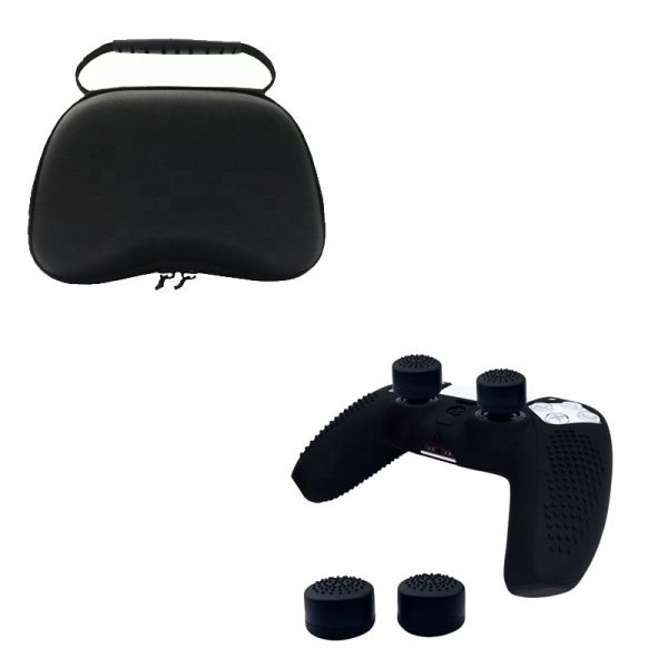 Quality Popular 4 in 1 Pre-assembled Portable Set PS5 EVA Bag Rockercap Handle Silicone Case for sale