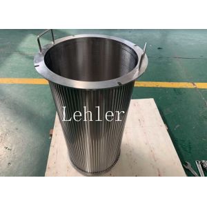 Buy cheap 50 Micron Cylindrical Wedge Wire Screens Wire Wrapped Drum from wholesalers