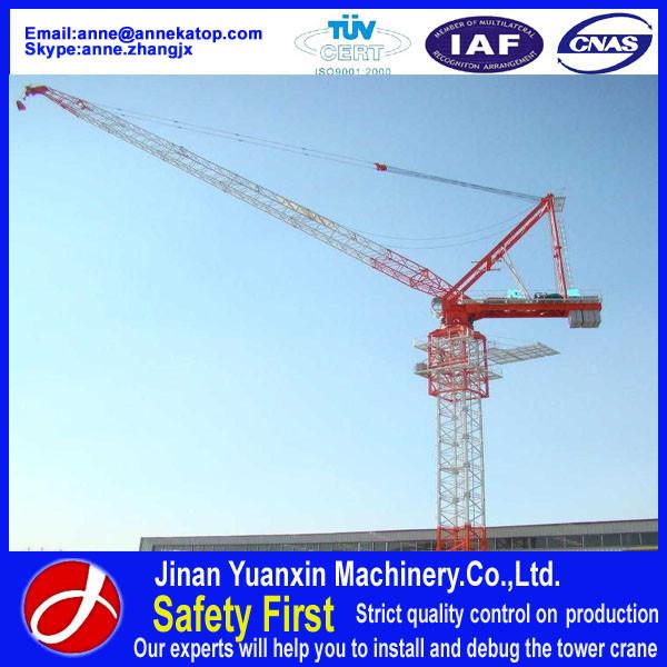 Quality 10t luffing tower crane in Europ for sale