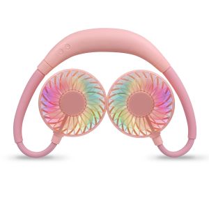 Folding 3 Speed 2000mAh 5hrs Portable Hanging Neck Fan