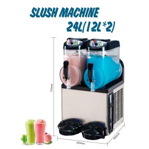 500w Slushy Machines 24L Ice Cold Slush Drinks Dispenser Machine
