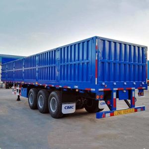 Buy cheap Checker Plate Floor 80T 3 Axle Sidewall Semi Trailer from wholesalers
