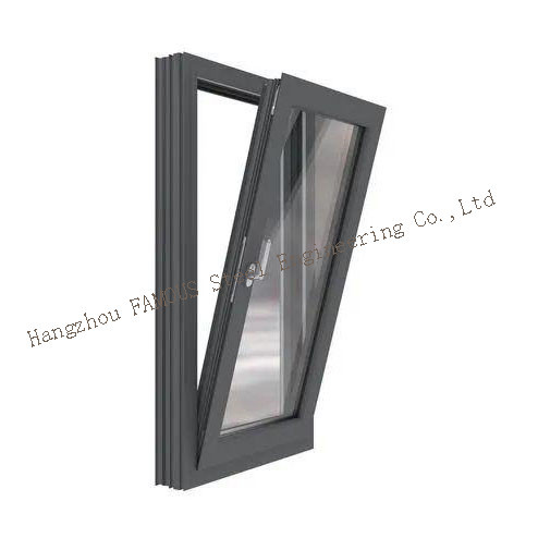 Modern Minimalist 70 series Aluminum Storm Windows , 5mm 9A 5mm Tilt And Turn