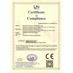 Shenzhen ZYX Science & Technology Co., Ltd. Certifications