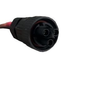 Buy cheap AC Red Black Silicone Power Line EV2.5MM² 16A Waterproof 2 Round Pin Power Plug Power Supply Harness from wholesalers