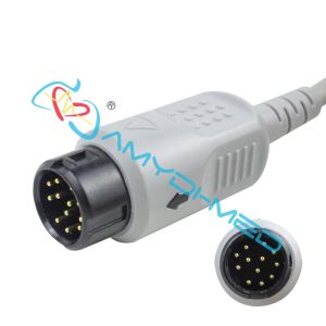 Buy cheap 5 Lead Snap ECG Cable  Round 12P TPU Compatible Dawei Monitors from wholesalers