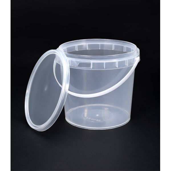 Round Plastic Bucket 500ml for Candy Popcorn Cookie Storage