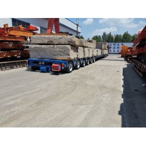 8 Line 16 Axles Self Propelled Modular Trailer 100-250 Tons Drop Deck Semi