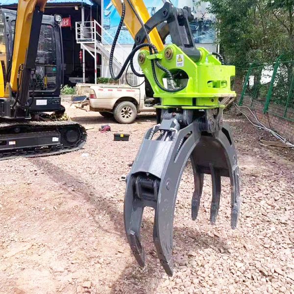 Buy cheap Wooden Hydraulic Rotating Grapples , Q355B Excavator Stone Grapple from wholesalers