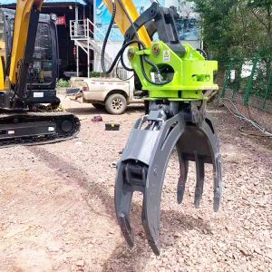 Buy cheap Wooden Hydraulic Rotating Grapples , Q355B Excavator Stone Grapple from wholesalers