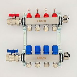 Underfloor Manifold Ball Valve Set , Isolation Valves for Radiant Heat Manifold
