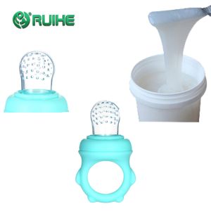 ROHS Injection Molding LSR Liquid Silicone Rubber Baby Pacifiers Yellowing