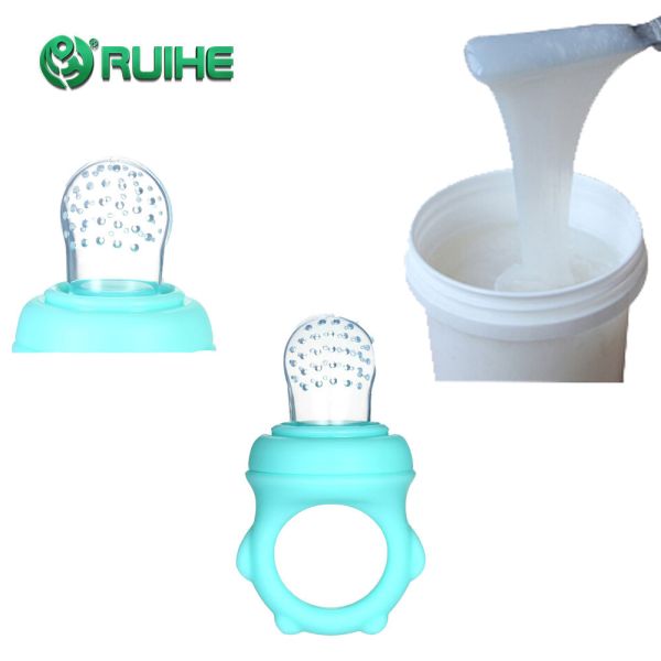 ROHS Injection Molding LSR Liquid Silicone Rubber Baby Pacifiers Yellowing