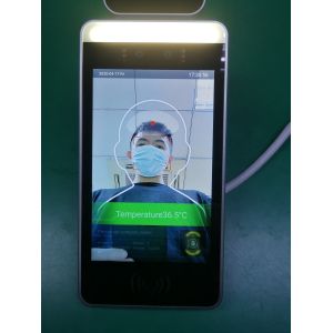 Real Time Live Face Recognition Display 8 Inch Temperature Detecting Android