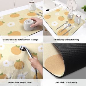 Buy cheap Southwestern Design Style Custom Polyester Dish Matting for Easy Cleaning and Quick Drying from wholesalers