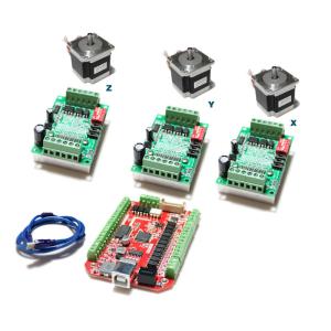 China TB6560 3A CNC Router Controller 57mm Stepping Motor MACH3 USB CNC Program Driver Kit on sale