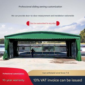 Galvanized Steel Electric Push-Pull Shed for Easy Assembly and Disassembly in