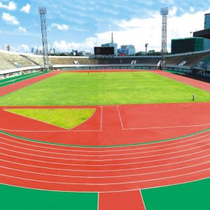 Buy cheap ITF Multicolor Antimicrobial Recycled Rubber Flooring Harmless And Odorless from wholesalers