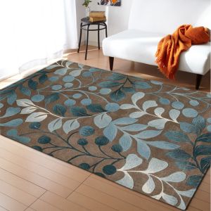 99.1*152.4cm Flower Pattern Room Rugs Washable Dining Room Floor Mat Floor