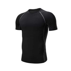 Buy cheap Polyester Printed Blank T Shirts Jogging Slim Fit Physical Exercise from wholesalers