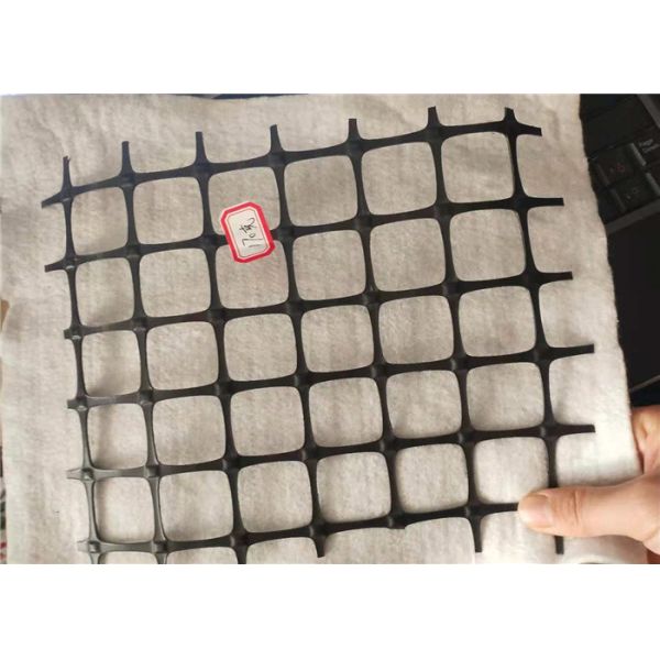 Mining Construction Biaxial Plastic Geogrid Mesh Two Way 60kn