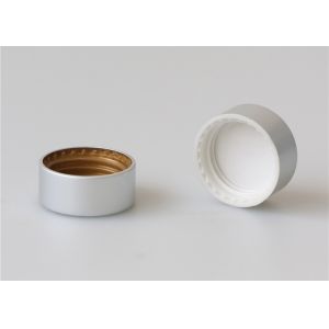 Buy cheap 33mm Screw Jar Lids , Aluminum Bottle Silver Jar Lids Round Spill Proof product