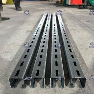 Buy cheap 41*21 / 41*41 / 41*72mm 3 sizes in 1 Solor bracket roll forming line in Mexico Photovoltaic bracket forming machine from wholesalers