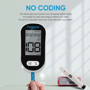 Buy cheap NEW Portable Digital Glucometer OEM&ODM Glucometro Code Free Diabetes Machine Blood Glucose Meter with Strips from wholesalers