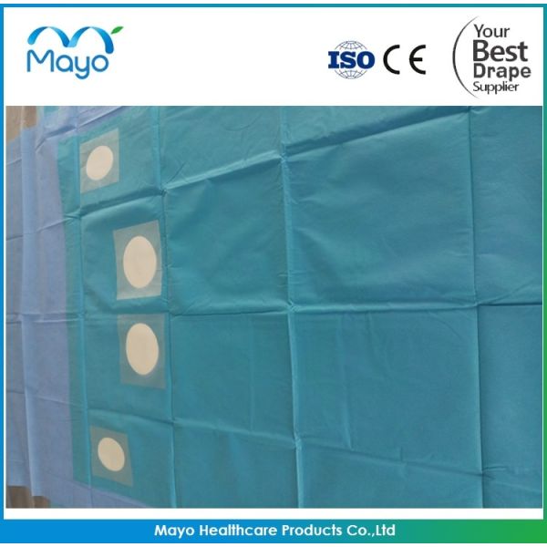 Disposable Sterile Surgical Cerebral Angiography Drape Pack Customized Nonwoven Fabric