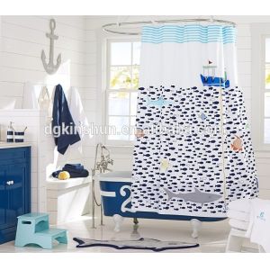 High Quality Printed Shower Curtain,Polyester Shower Curtain ,Waterproof Shower