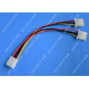 Buy cheap Molex 4 Pin To Molex 4 Pin Cable Harness Assembly Pitch 5.08mm For Computer 200mm product