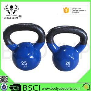 Durable Vinyl Covered Kettlebells With Ergonomic Baked Acrylic Handle
