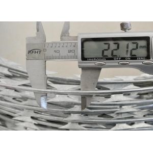 Buy cheap Galvanized Concertina Razor Barbed Wire Fencing 50cm 100cm Cross Razor Barbed product