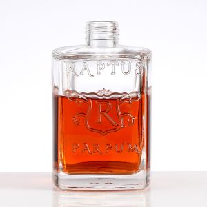 Buy cheap Pattern Customized Logo Clear Glass 700ml Square Bottle for Wine and Beer Empty in Carving Patterns from wholesalers